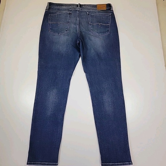 Lucky Brand 221 Straight Jeans Womens 14x32 Blue Medium Wash Denim - Picture 11 of 12